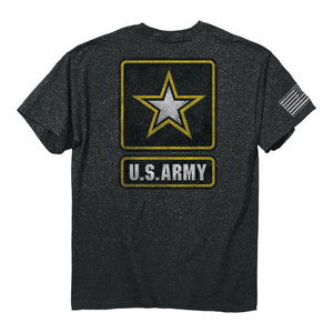 ARMY Chipped Logo (Men's Short Sleeve T-Shirt) by Buckwear Buy at Here Today Gone Tomorrow! (Rome, GA)