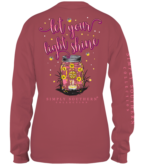 Let your Light Shine (Long Sleeve T-Shirt) by Simply Southern