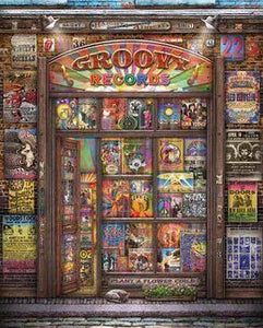 Groovy Records  Puzzle - 1000pc - by Springbok Buy at Here Today Gone Tomorrow! (Rome, GA)