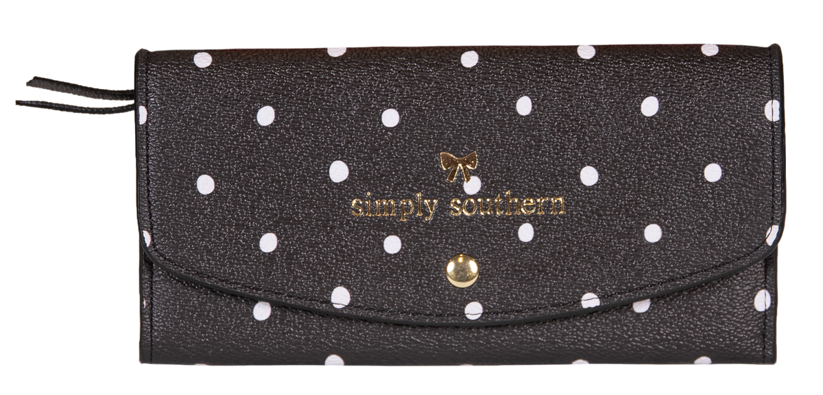 Vegan Leather Large Cardholder - Dots - by Simply Southern Buy at Here Today Gone Tomorrow! (Rome, GA)