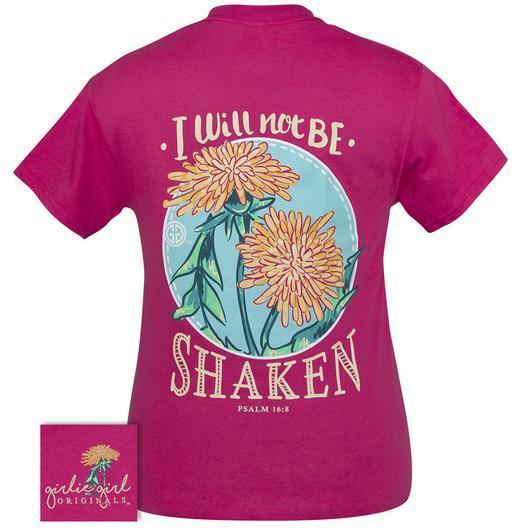 I Will not Be Shaken T-Shirt (Short Sleeve) by Girlie Girl Originals