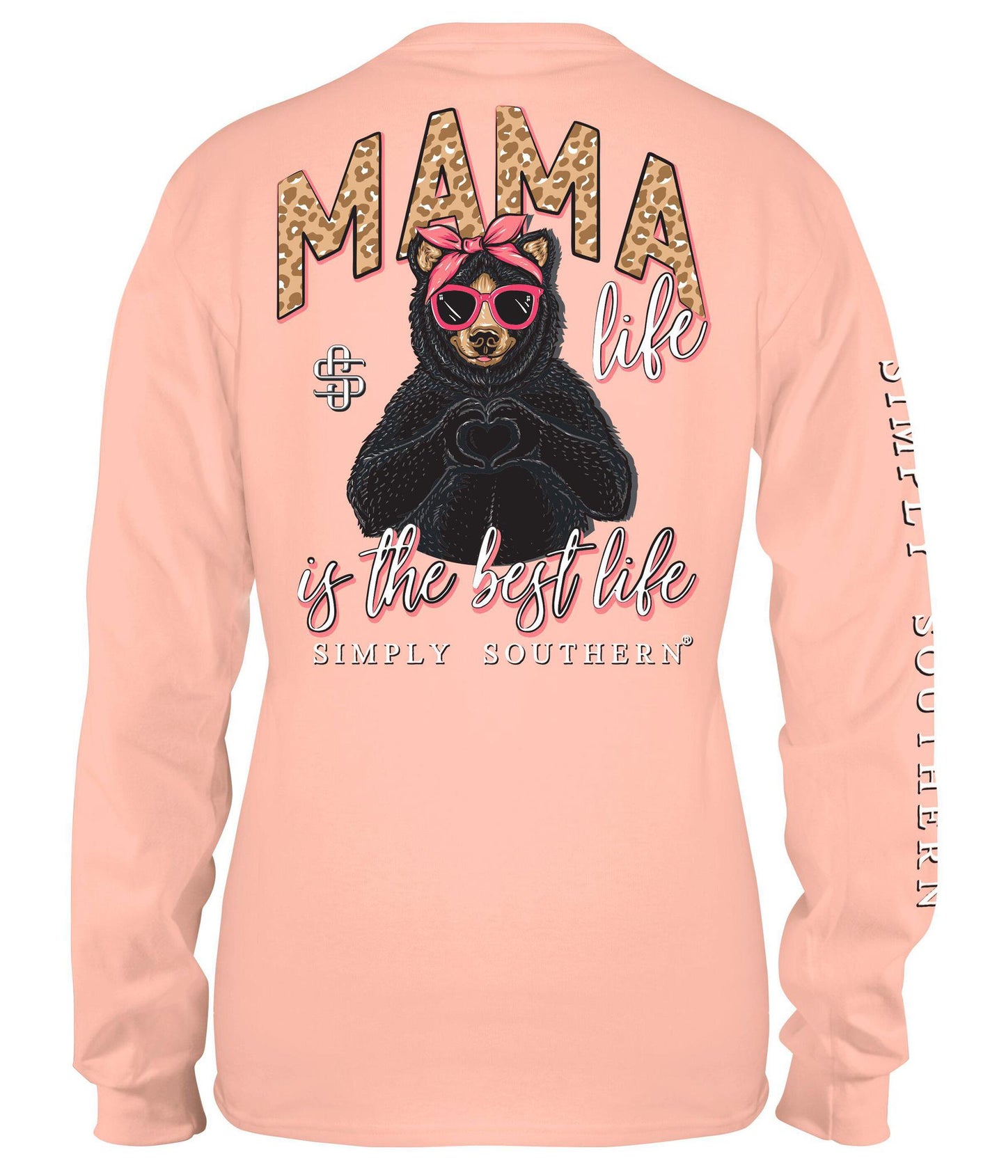 Mama Life is the best life (Long Sleeve T-Shirt) by Simply Southern