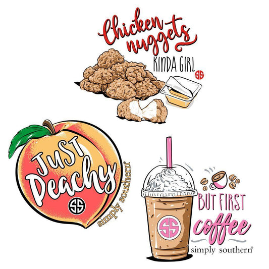 3 Pack Sticker Set - Food - by Simply Southern