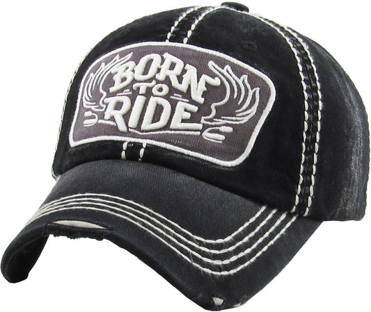 Born to Ride Vintage Hat (Baseball Cap)