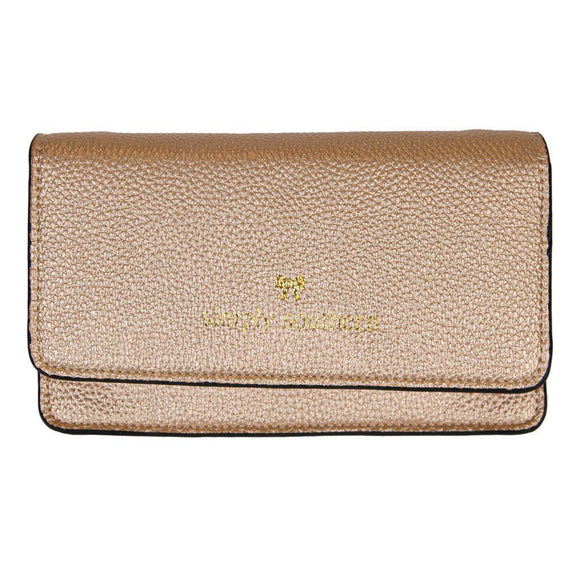Vegan Leather Phone Clutch - Gold - by Simply Southern