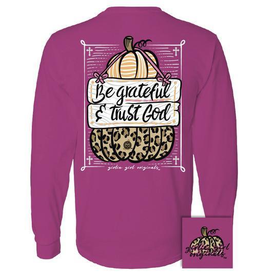 Grateful Pumpkin T-Shirt (Long Sleeve) by Girlie Girl Originals