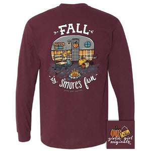 Fall S'More Fun T-Shirt (Long Sleeve) by Girlie Girl Originals