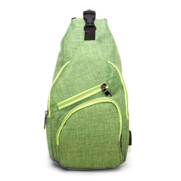 Anti-Theft Day Large Sling Bag - Apple Green - by Calla