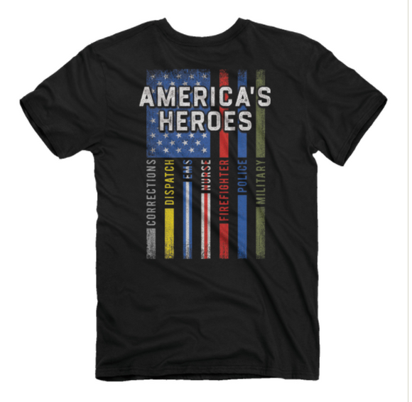 American Heroes (Men's Short Sleeve T-Shirt) by Buckwear