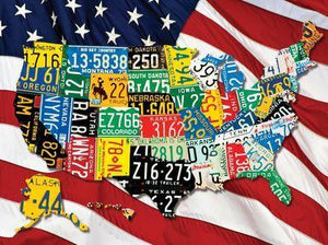 State Plates Puzzle - 1000pc - by Springbok