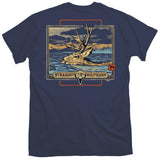 Deer Crossing River (Men's Short Sleeve T-Shirt) by Straight Up Southern Buy at Here Today Gone Tomorrow! (Rome, GA)