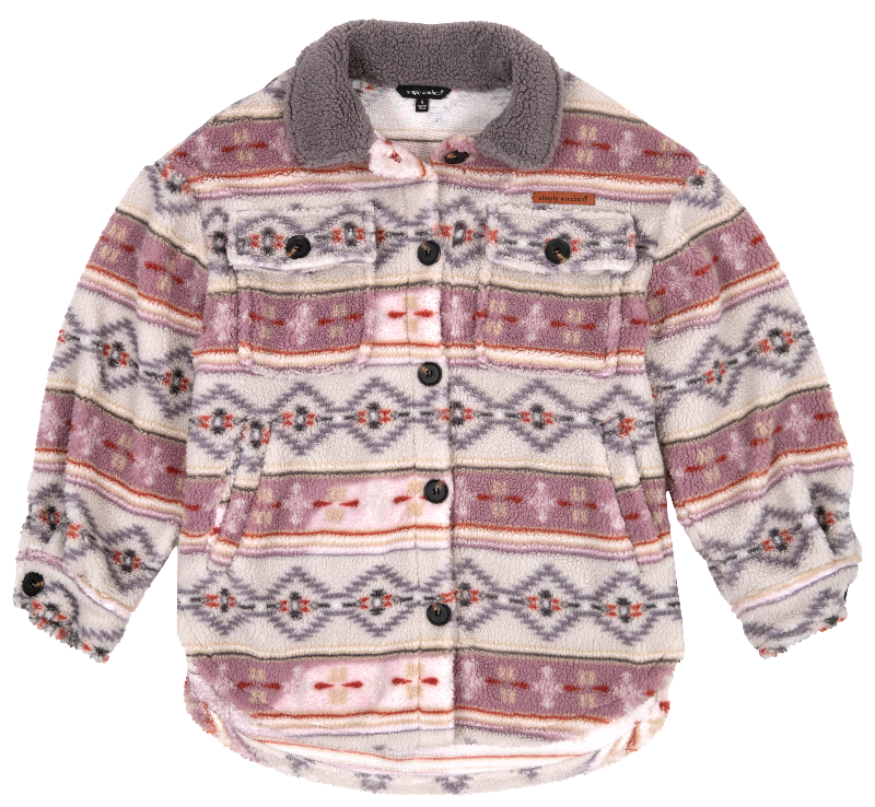 Simply Sherpa Shacket - Aztec - by Simply Southern