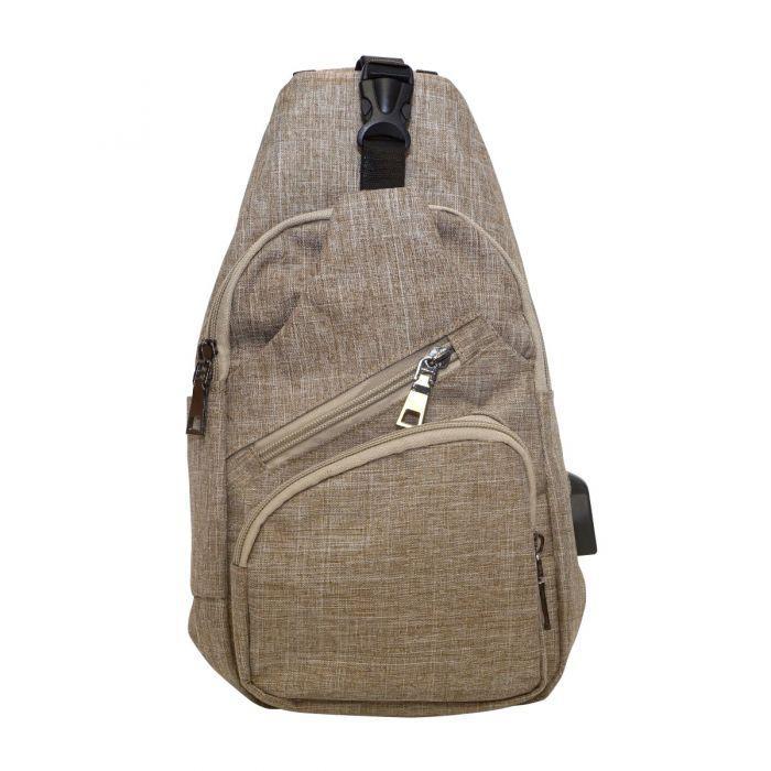Anti-Theft Day Regular Sling Bag - Tan- by Calla