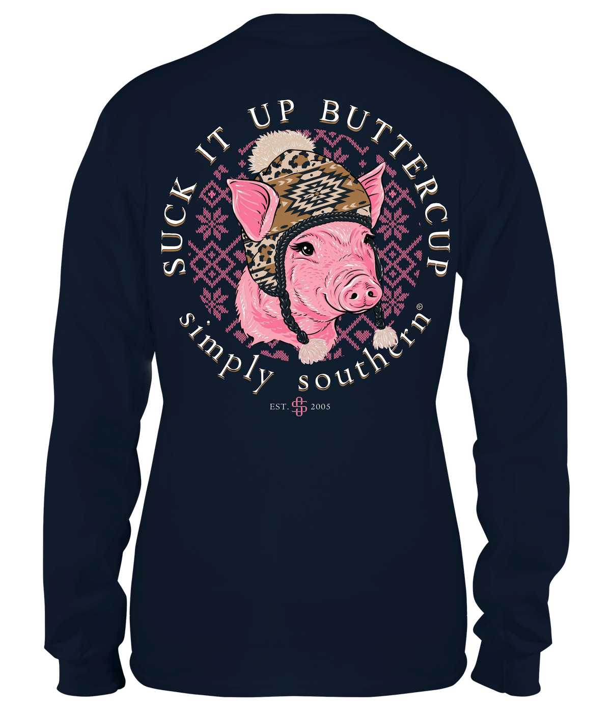 Suck it Up Buttercup Pig (Long Sleeve T-Shirt) by Simply Southern