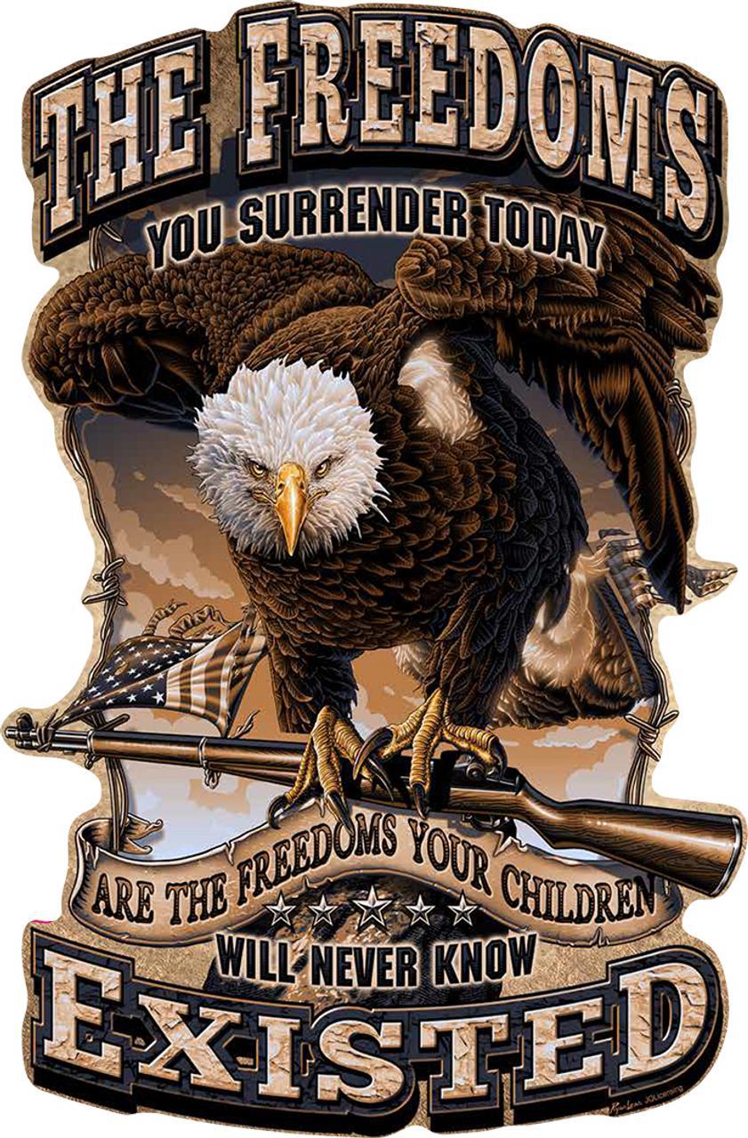Freedom Exisited - Vintage-style Tin Sign