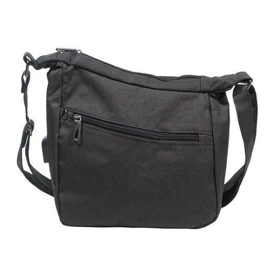 Anti-Theft Crossbody Bag - Black - by Calla