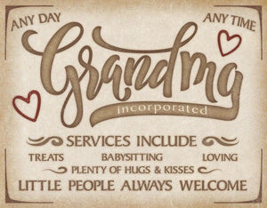 Grandma Inc - Vintage-style Tin Sign