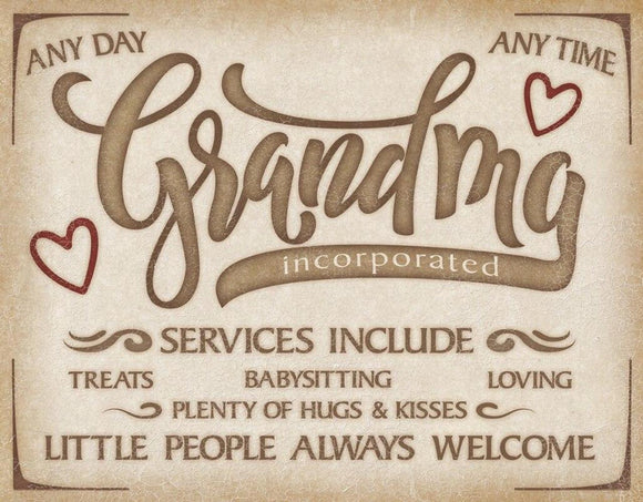 Grandma Inc - Vintage-style Tin Sign