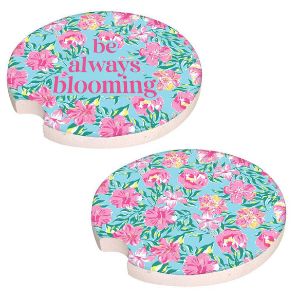 2 Pack Car Coaster - Be Always Blooming - by Simply Southern