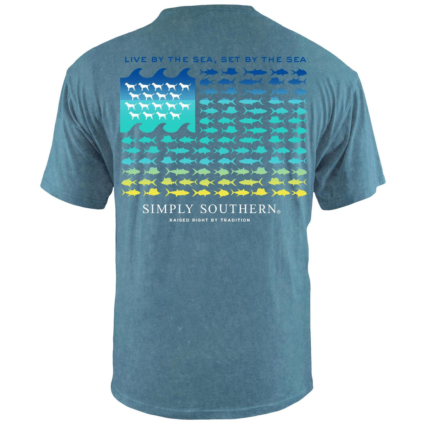 Sea Flag (Men's Short Sleeve T-Shirt) by Simply Southern