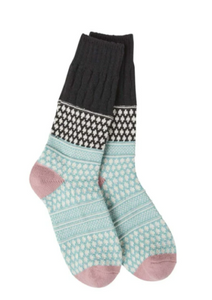 Weekend Gallery Textured Crew - Winter Sky - by World's Softest Socks