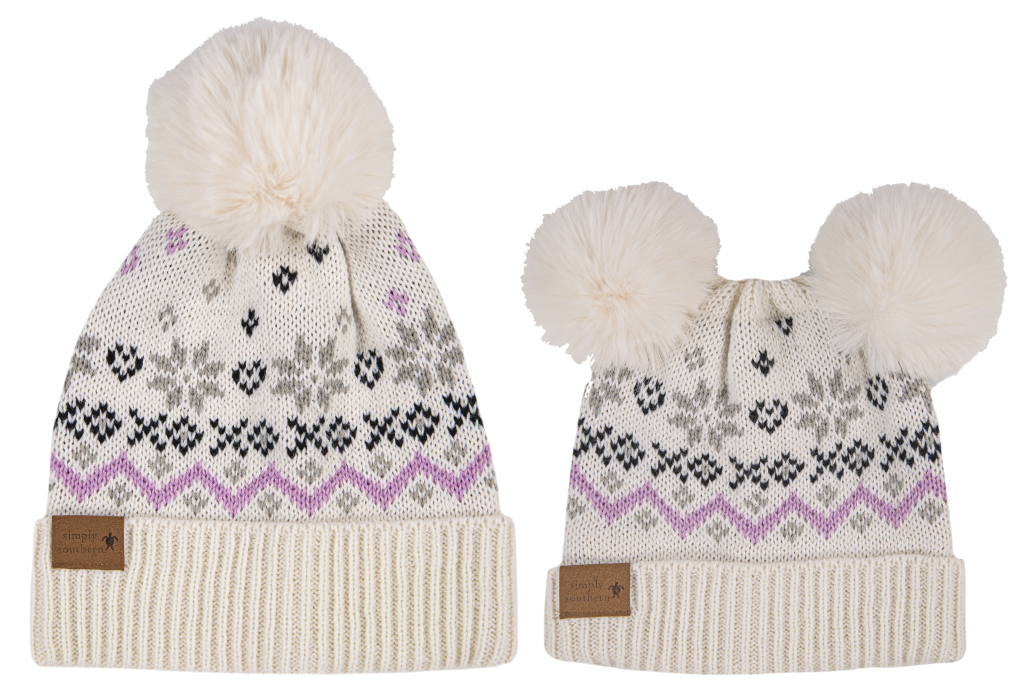 Mommy & Me Simply Beanie - Sweater Cream Set - by Simply Southern