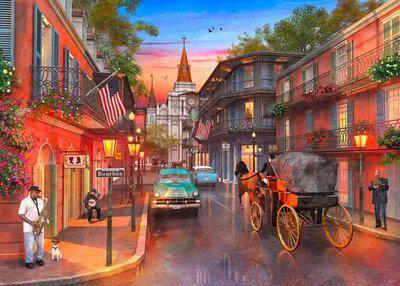 Bourbon Street Puzzle -1000pc - by Springbok - www.HereTodayGoneTomorrow.store