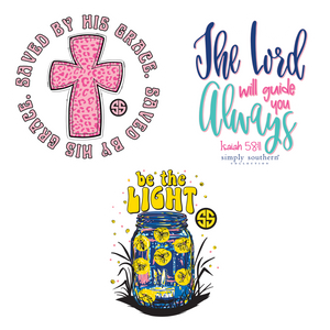 Sticker Set - Cross - by Simply Southern