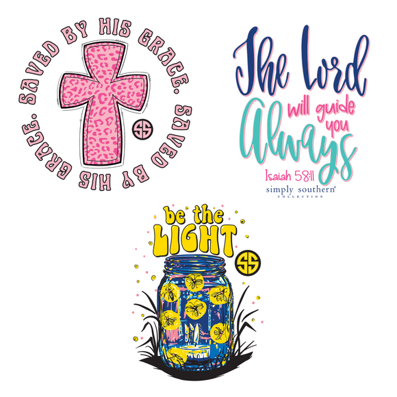 Sticker Set - Cross - by Simply Southern