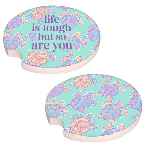 2 Pack Car Coaster - Life is Tough - by Simply Southern