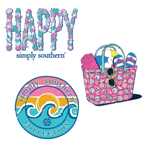 3 Pack Sticker Set - Beach - by Simply Southern