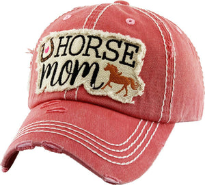 Horse Mom Baseball Cap - by Kbethos