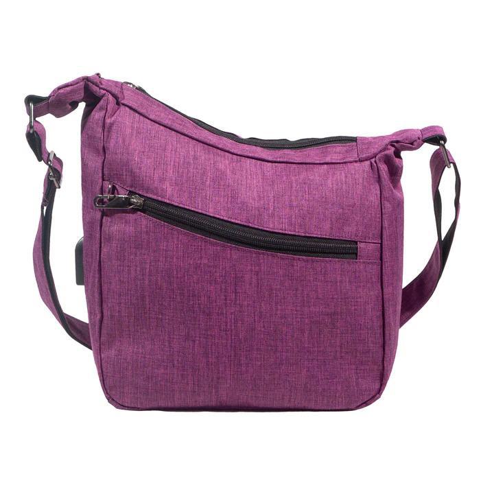 Anti-Theft Crossbody Bag - Plum - by Calla