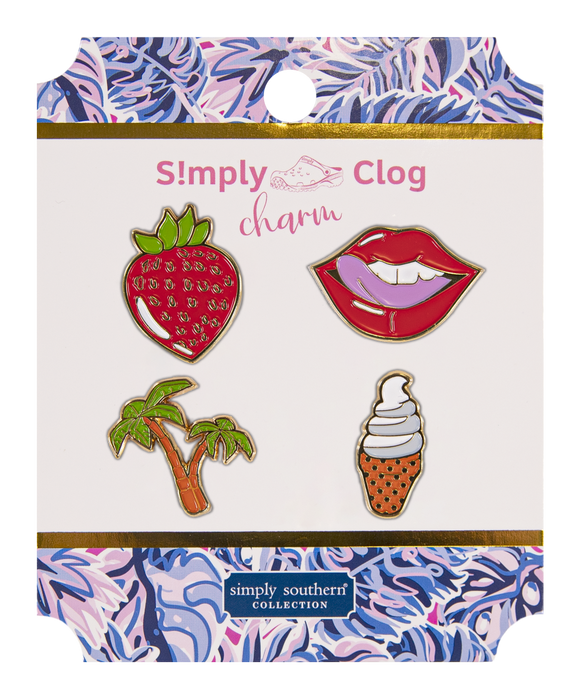 Simply Clog Metal Shoe Charm - Strawberry - by Simply Southern