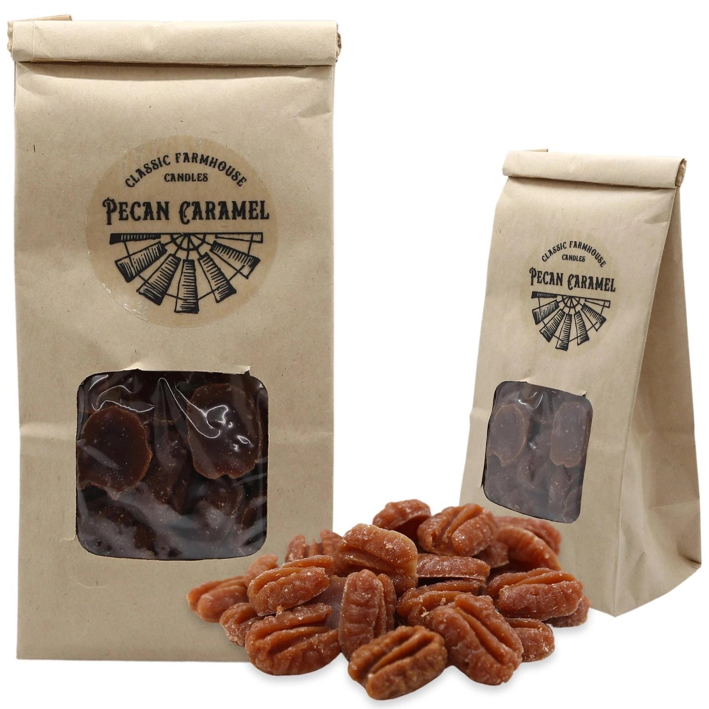 Pecan Caramel 3 oz Bag Wax Melts - by Classic Farmhouse Candles
