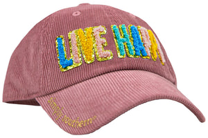 Live Happy - Corduroy Baseball Cap - by Simply Southern