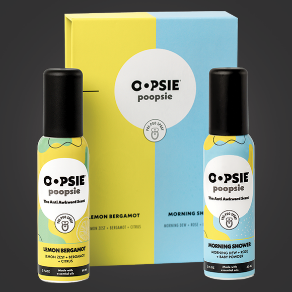 Lemon Bergamot/ Morning Shower Gift Pack - Oopsie Poopsie Toilet Sprays