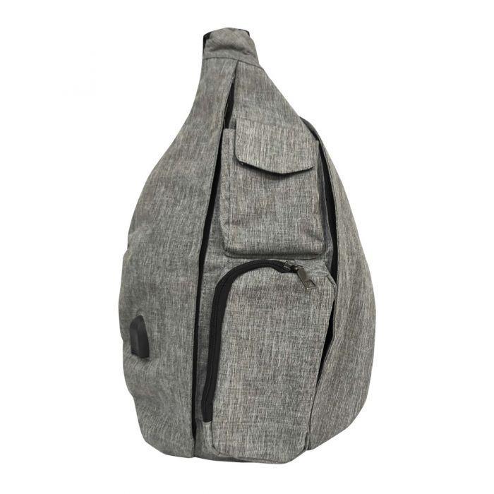 Rucksack Anti-Theft Sling Bag - SoHo Collection Gray - by Calla