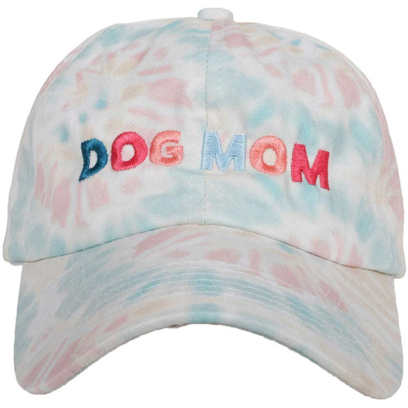 DOG MOM TIEDYE BASEBALL HAT - by Katydid