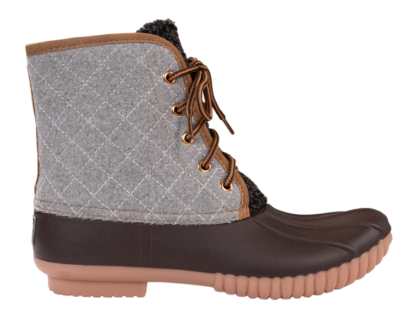HtrGry - Brown - Women's Duck Boots - by Simply Southern