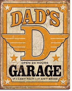 Dad's Garage - Vintage-style Tin Sign