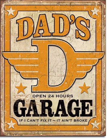 Dad's Garage - Vintage-style Tin Sign