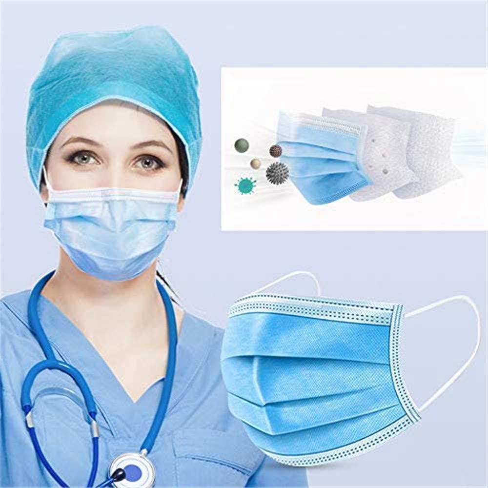 3-Ply Blue Disposable Surgical Ear Loop Masks/ (5 MASKS PER PACKAGE) Buy at Here Today Gone Tomorrow! (Rome, GA)
