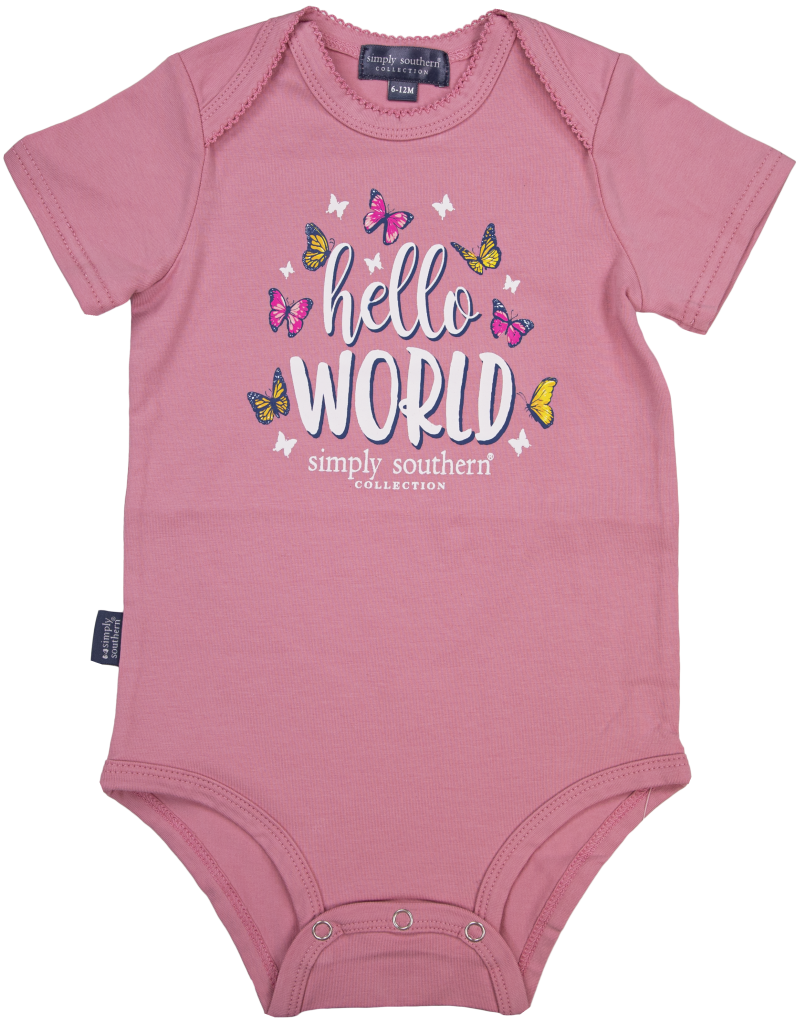 Baby Crawler - Hello World - by Simply Southern