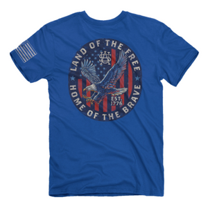 Home of the Brave (Men's Short Sleeve T-Shirt) by Buckwear