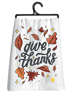 Happy Towel - Give Thanks - by Simply Southern Buy at Here Today Gone Tomorrow! (Rome, GA)