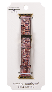 Watchband Pleather - Snake- by Simply Southern