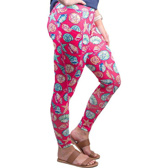 Sport Leggings - Shell - by Simply Southern