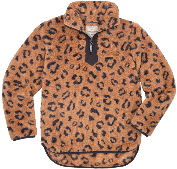 Y-Neck Pullover - Leopard - by Simply Southern