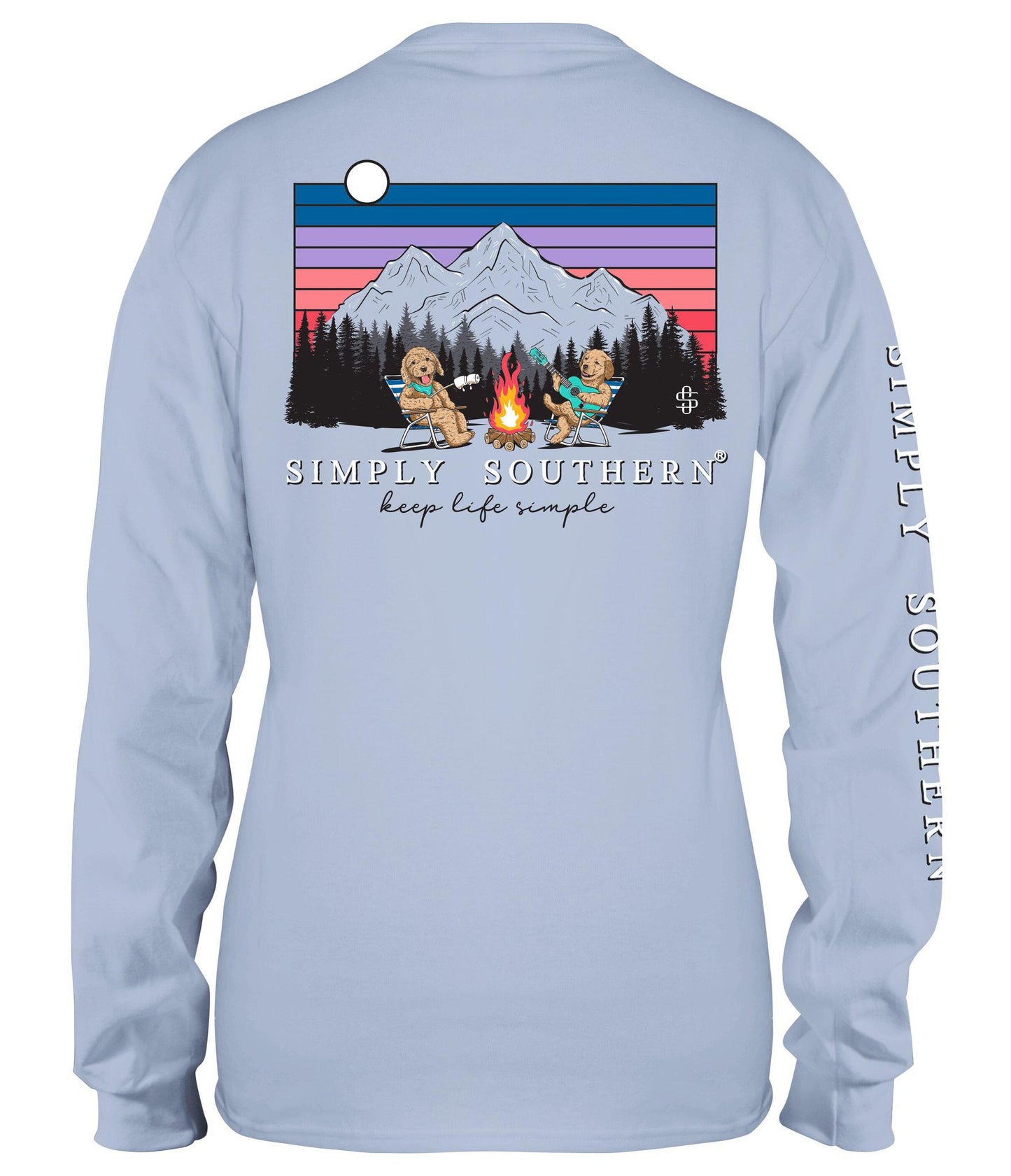 Camp Dog Keep Life Simple (Long Sleeve T-Shirt) by Simply Southern